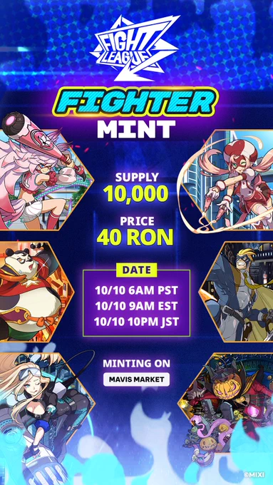 FIGHTER MINT, 10/10, 40 RON, 10000 FIGHTERS.