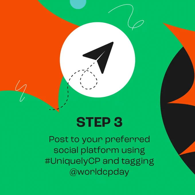 Step 3: Post to your preferred social platform using #UniquelyCP and tagging @worldcpday