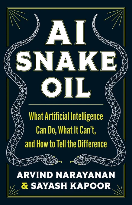 Cover image of AI Snake Oil