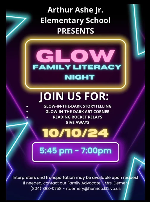 glow night flyer 