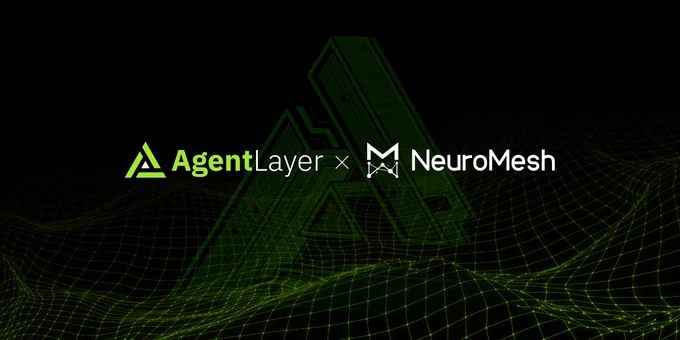 🎉Exciting news! @Agent_Layer is proud to announce a strategic partnership with @NeuroMeshInfo! 🚀

Together, we're on a mission to democratize access to large AI model training. By combining AgentLayer's innovative decentralized network for autonomous AI agents with NeuroMesh's groundbreaking distributed training protocol, we aim to unlock new frontiers in AI research and development.💪

Get ready for a future where everyone can contribute to and benefit from the power of AI. Stay tuned for more amazing developments! 😎 #AgentLayer #NeuroMesh #AI #AIAgent
