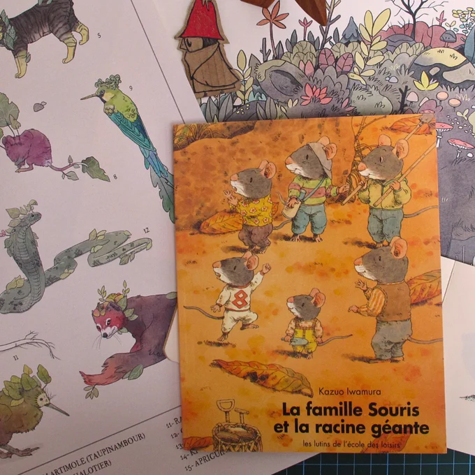 the album cover of "La famille Souris et la racine géante"