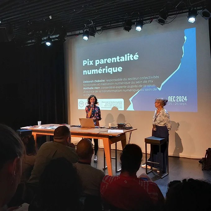 Présentation des parcours Pix pour les parents à l'occasion de NEC 2024
