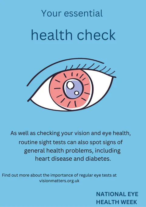 Take care of your vision! This National Eye Health Week 2024, make eye health a priority with essential eye checks and active eye care. Your eyes deserve the best—protect your sight today for a brighter tomorrow! ✨ #EyeHealthWeek #HealthyVision #EyeCareAwareness