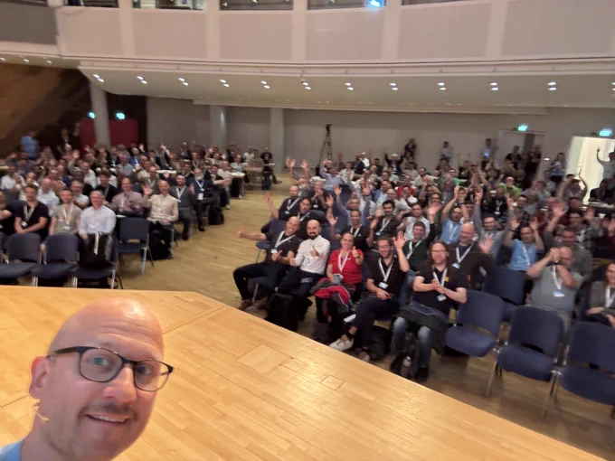 Selfie with 200 LabVIEW Enthusiasts gathered at GDevCon#5 in Stuttgart on September 11 2024