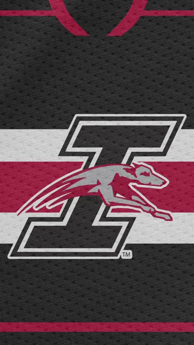 Black jersey with flying I logo in the center. Crimson trim.