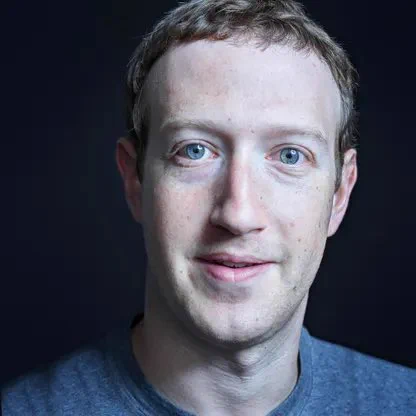 Mark Zuckerberg with short hair