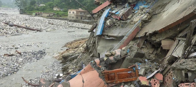 Image of the Uttarakhand flash floods from the European Commission DG ECHO via Wikimedia commons