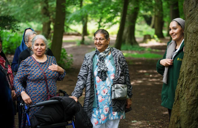 People walking in Epping Forest