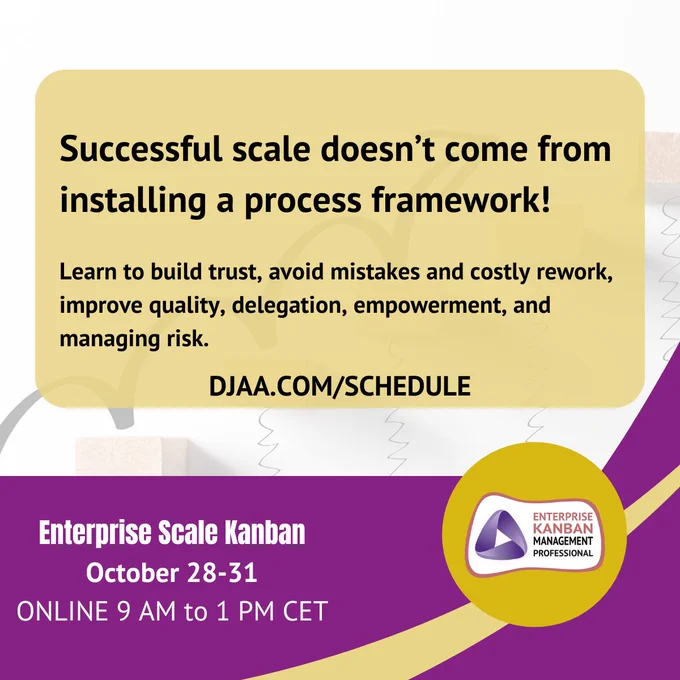 Enterprise Scale Kanban October 28-31