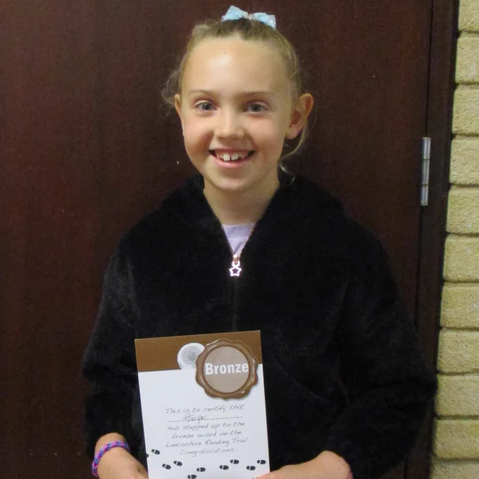 girl with certificate