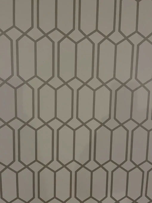 Wallpaper with irregular hexagons and decagons