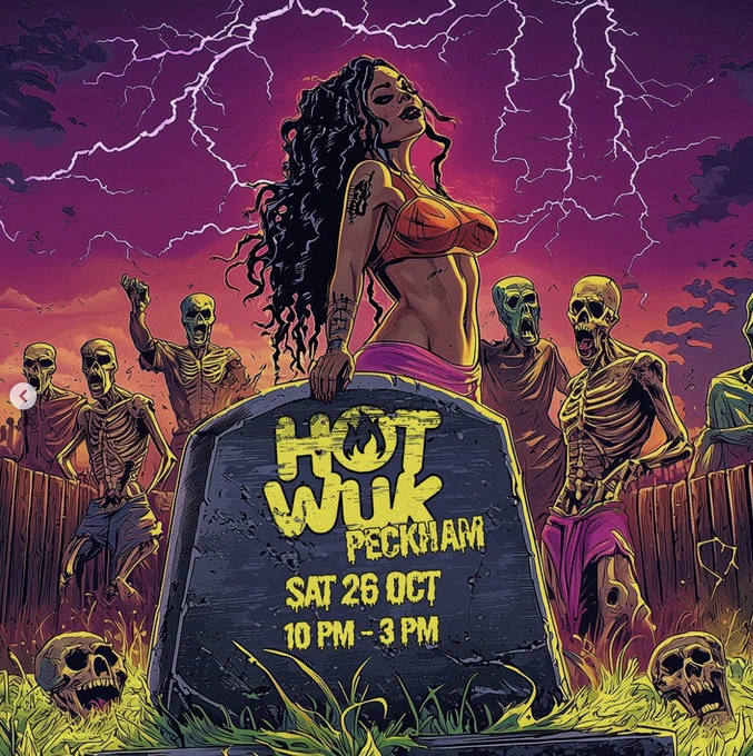 Artwork for Hot Wuk Peckham in October 2024