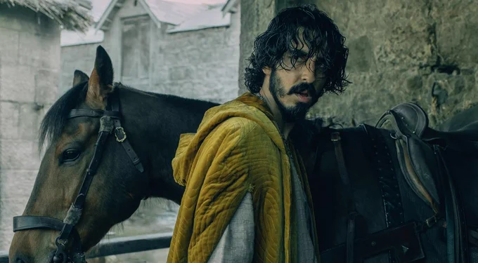 images of Dev Patel in The Green Knight and David Copperfield