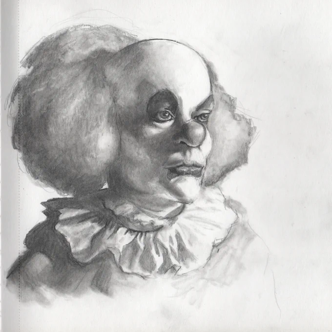 Sketch of Tim Curry as Pennywise