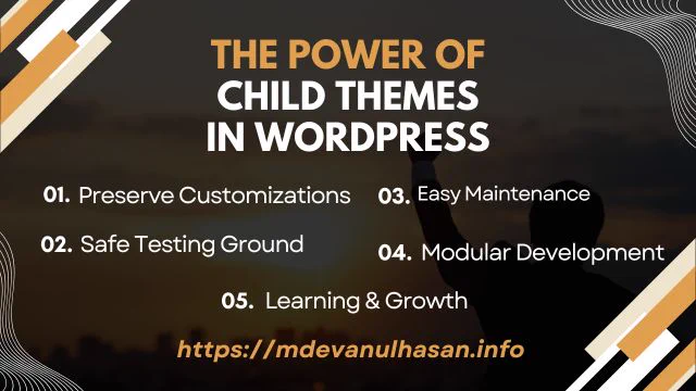 🚀 For more details, click on the link below:

https://www.facebook.com/mdevanulhasan2020/
https://www.instagram.com/mdevanulhasan/
https://www.linkedin.com/in/mdevanulhasan/
https://www.pinterest.com/mdevanulhasan
https://x.com/MdEvanulHasan
https://www.youtube.com/@mdevanulhasan

#WordPressTips #WebDesign #ChildTheme #WordPressDevelopment #ThemeCustomization #WebDevelopment #WordPressDesign #WebsiteOptimization #DevTips #WebDesignTricks