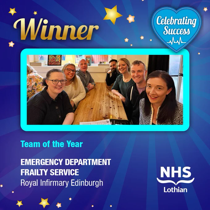 Winner
Team of the Year
Emergency Department
Frailty Service
Royal Infirmary Edinburgh