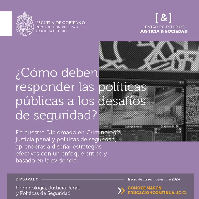 Diplomado en Criminología, justicia penal y políticas de seguridad