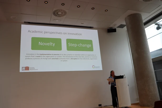Juliette presenting