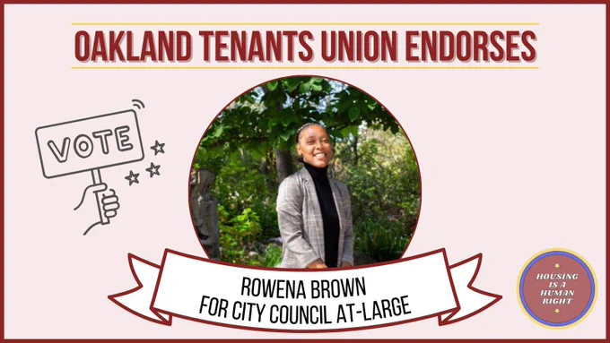 A picture of Rowena Brown with OTU's endorsement.