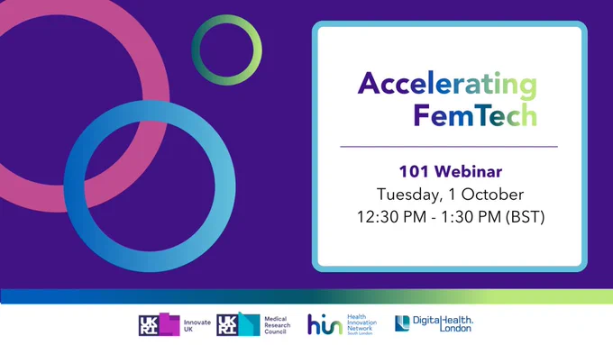 101 webinar graphic with date and time of the event: Tuesday 1 October, 12:30-13:30pm.