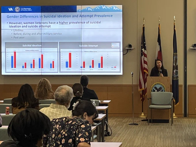 Lindsey Monteith presenting at VA Research Day