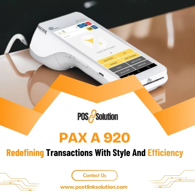PAX A 920 Redefining transactions with style and efficiency.

Compact, secure, and ready to upgrade your business to new heights!