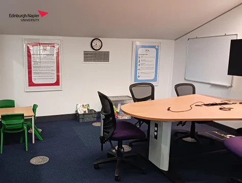 The family study room at Craiglockhart.