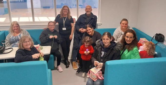 Familes at the Bowmar Centre in Alloa
