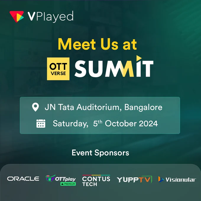 OTT Verse Summit - Meet us - VPlayed - Contus Tech
