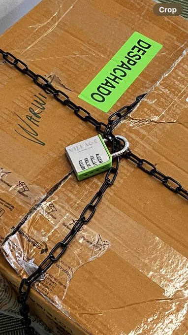 A box with a padlock
