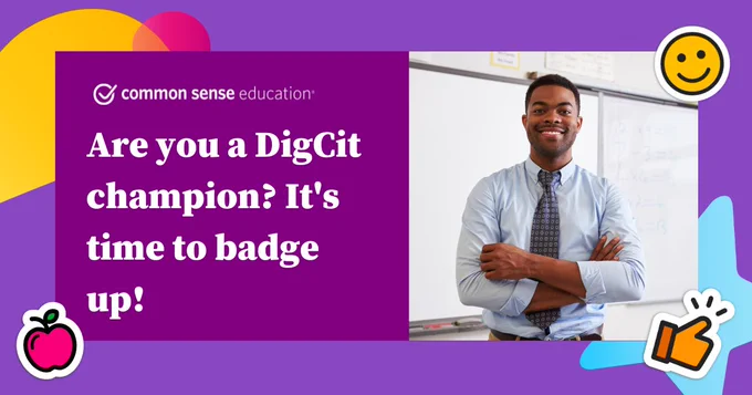 Recognition promo card - Black male educator, standing in front of whiteboard smiling with arms crossed in front of him
