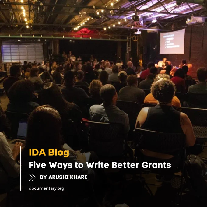 #IDABlog Arushi Khare spoke with IDA’s Grants Manager Melissa D’Lando about tips for better grant writing. Read more here: https://www.documentary.org/blog/five-ways-write-better-grants.