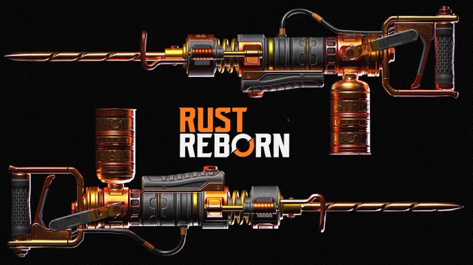 Rust Reborn Jackhammer Skin as part of the Charitable Rust campaign. Can be claimed as a Twitch Drop during the campaign 12-20th Oct, 2024.