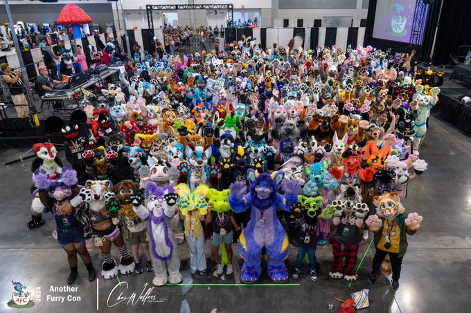 The second image of the AFC 2024 Furry Group Picture. 