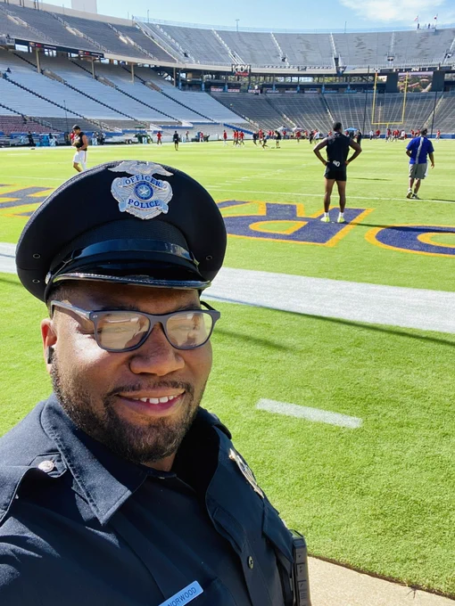 Cpl. Norwood looking sharp in his Class A hat.