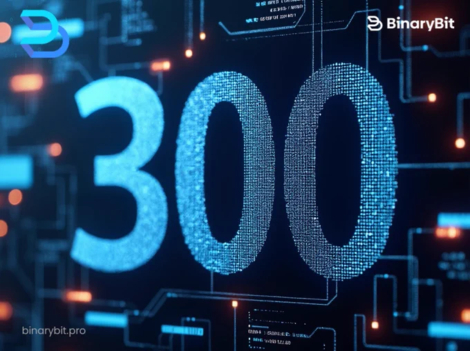 BinaryBit $BNRY hitting 300 nodes milestone image