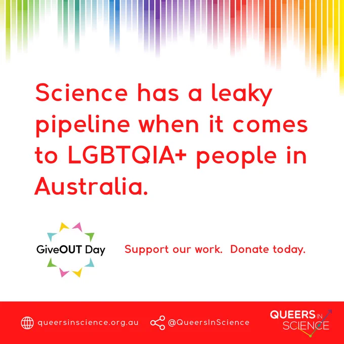 Science has a leaky pipeline when it comes to LGBTQIA  people in Australia. Support our work. Donate today.