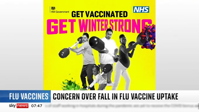 Second screenshot of Sky News broadcast featuring our new Get Winter Strong campaign 