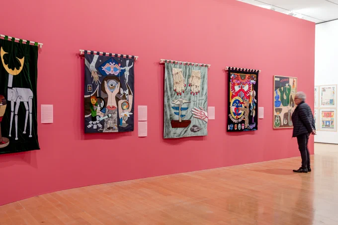 Vue de l'exposition au musée. Œuvres de Géraldine Kosiak. Photo de Juliette Treillet