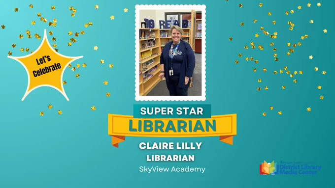 Meet Claire Lilly, the librarian at SVA. Claire loves her schedule because every day is different. She sees 25 classes per week! She says that she, “has the best job, it's always changing and never boring - the joy of working with kids!”