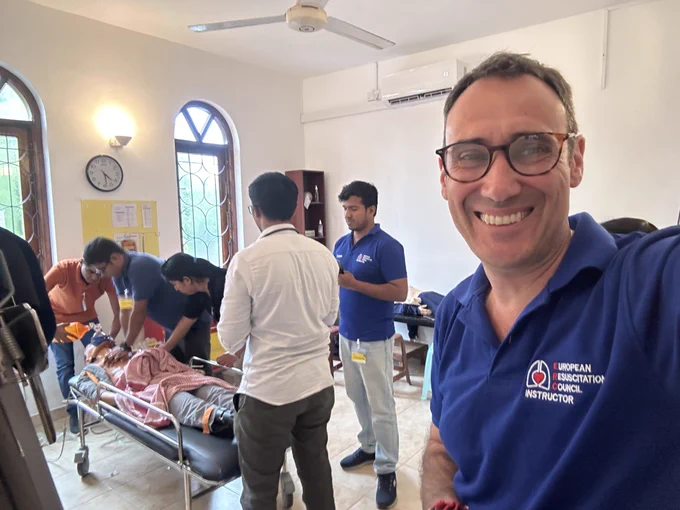 Providing training in Sri Lanka