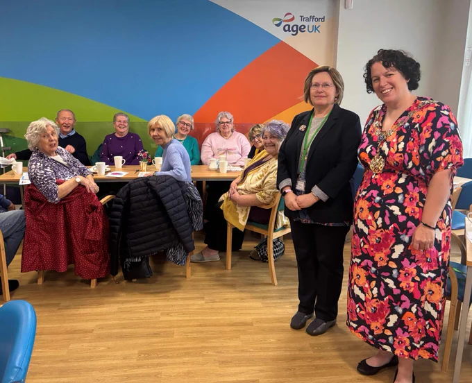 Cllr Amy Whyte at IDOP event with Trafford Age UK