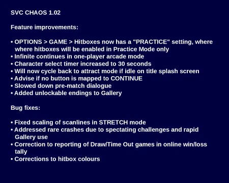 English patch notes