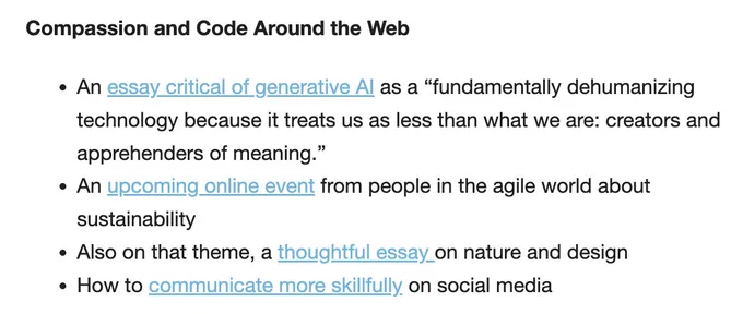 compassion and code around the web