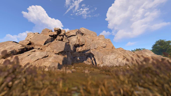 Picture of one of the god rocks, this is the large god rock! their is a medium and small one as well, the space in them can very depanding on terrain! 