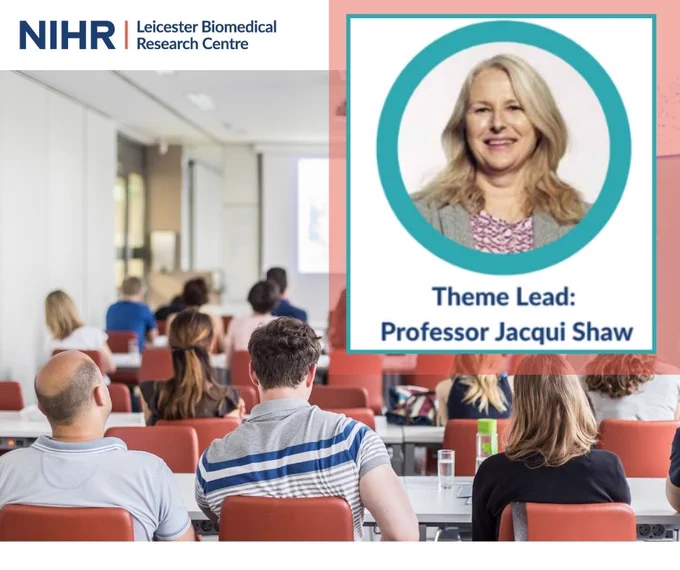 An image of an academic event with Professor Jacqui Shaw