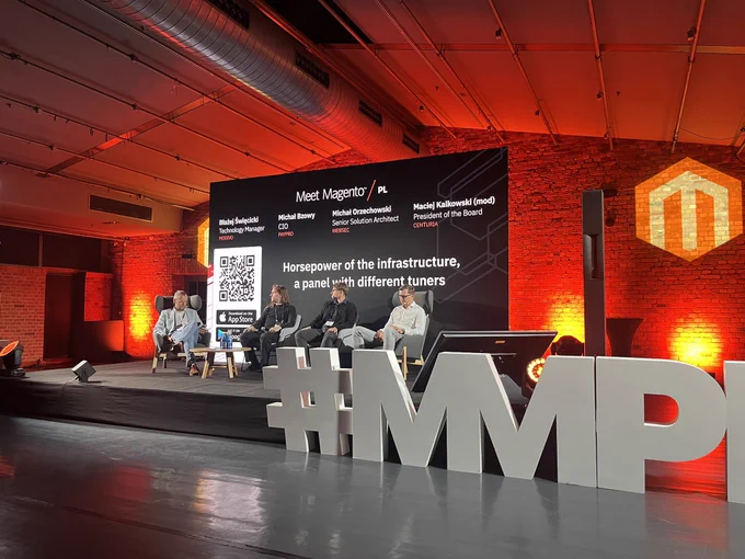 four panelists on stage