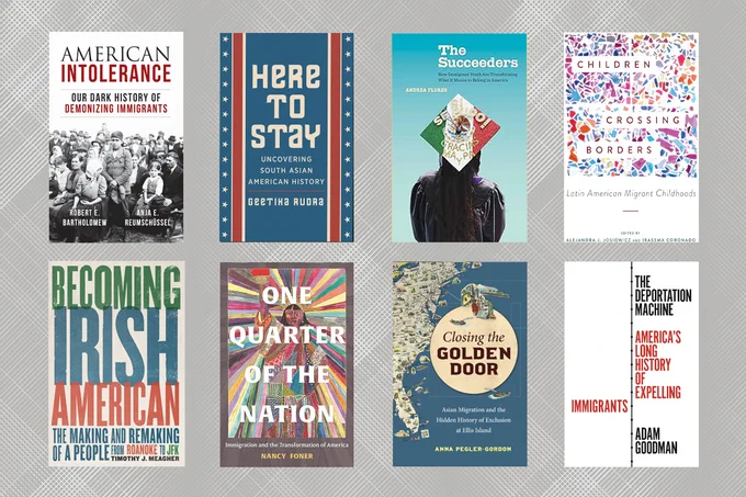 A collection of books held within the display.