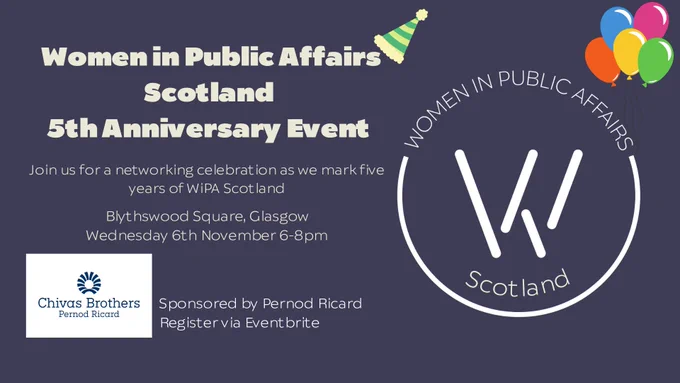Infographic of the event with location and sponsor info